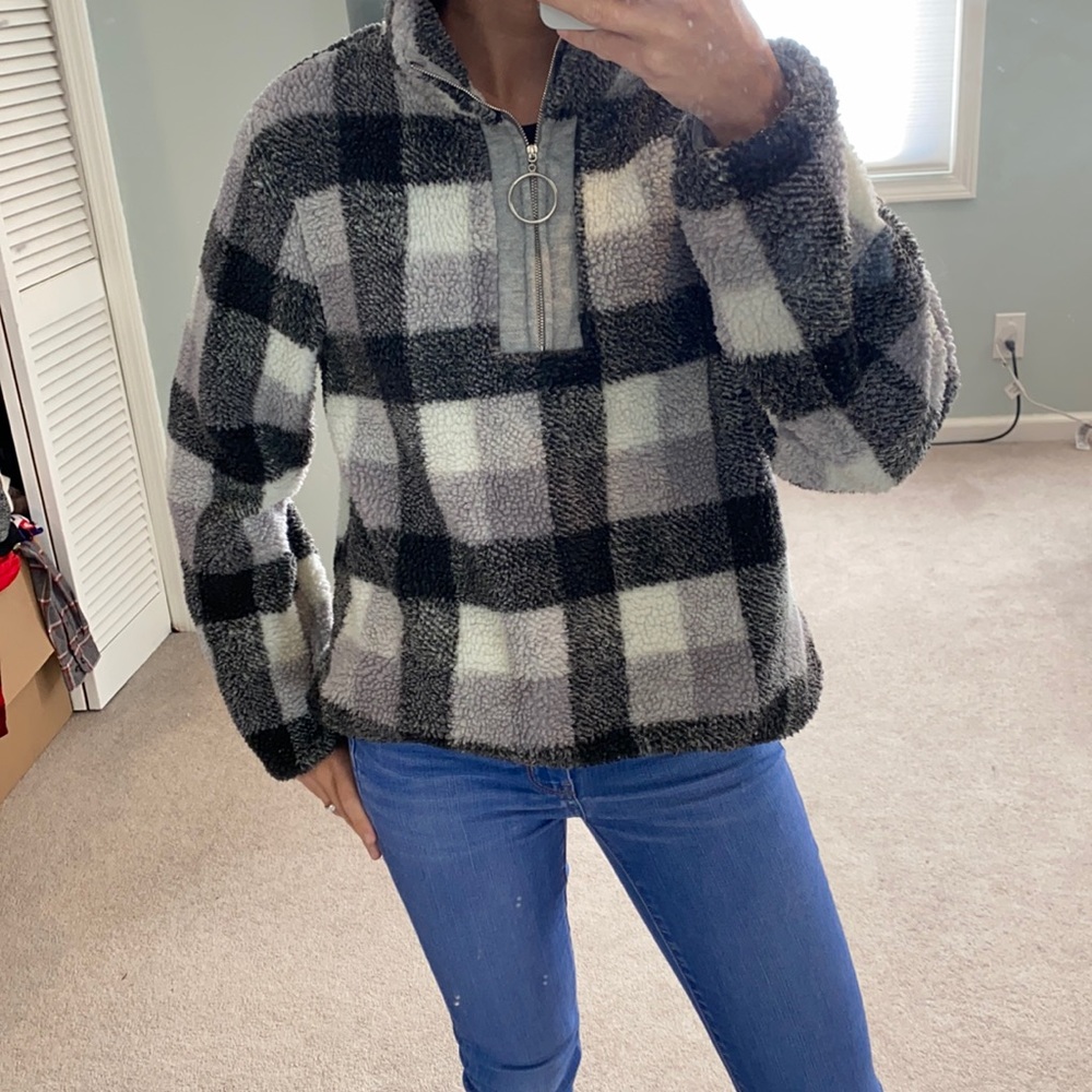 Buffalo chuck fleece half zip sweater